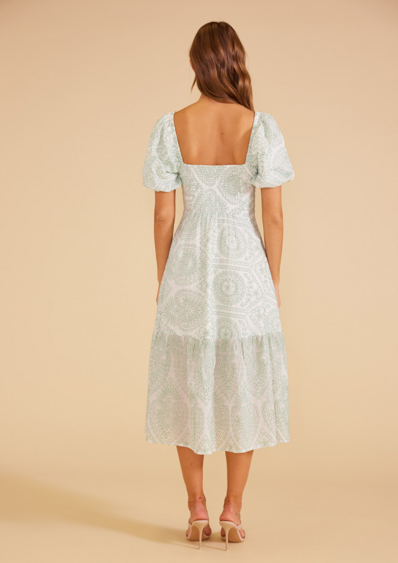 Phoebe Embroidered Midi Dress