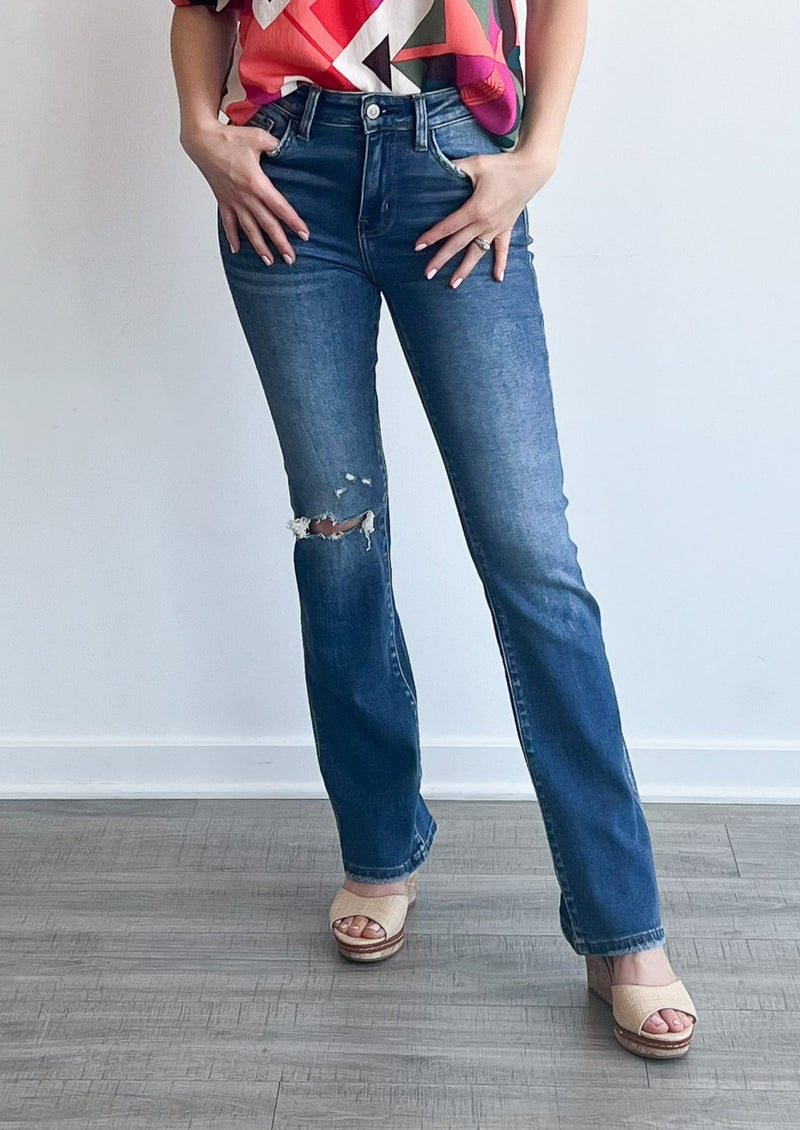 Out For The Night High Rise Boot Cut Denim