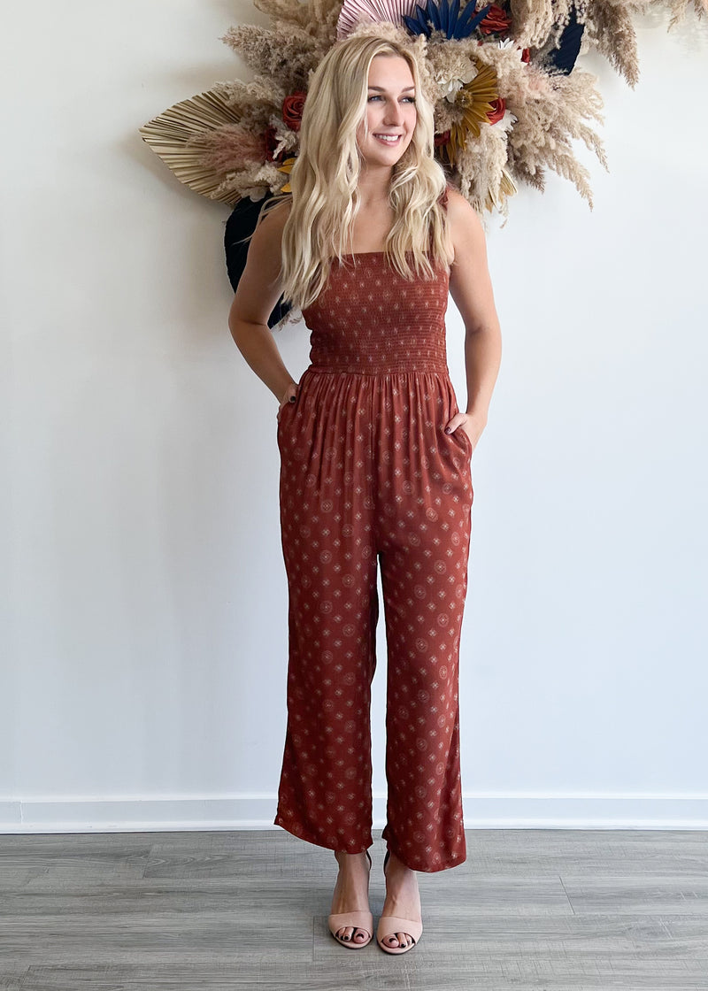 Day In Day Out Smocked Jumpsuit